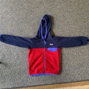 Patagonia hooded fleece jacket 3T boys
